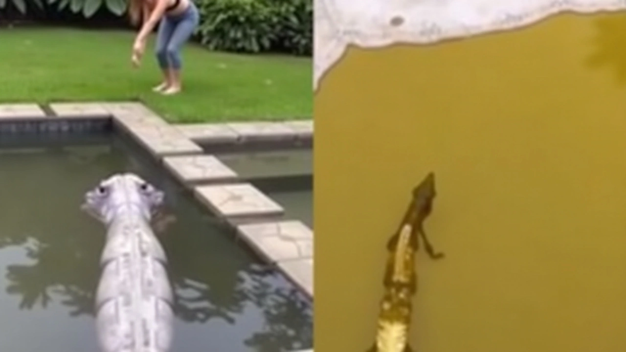 Encontro Inusitado: Anitta Descobre Iguana na Piscina de Sua Casa em Miami