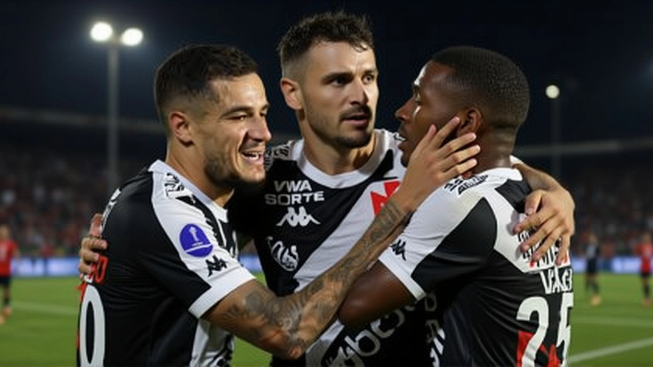 Vasco vence Melgar por 3 a 0 e garante vaga nos playoffs da Sudamericana 2025
